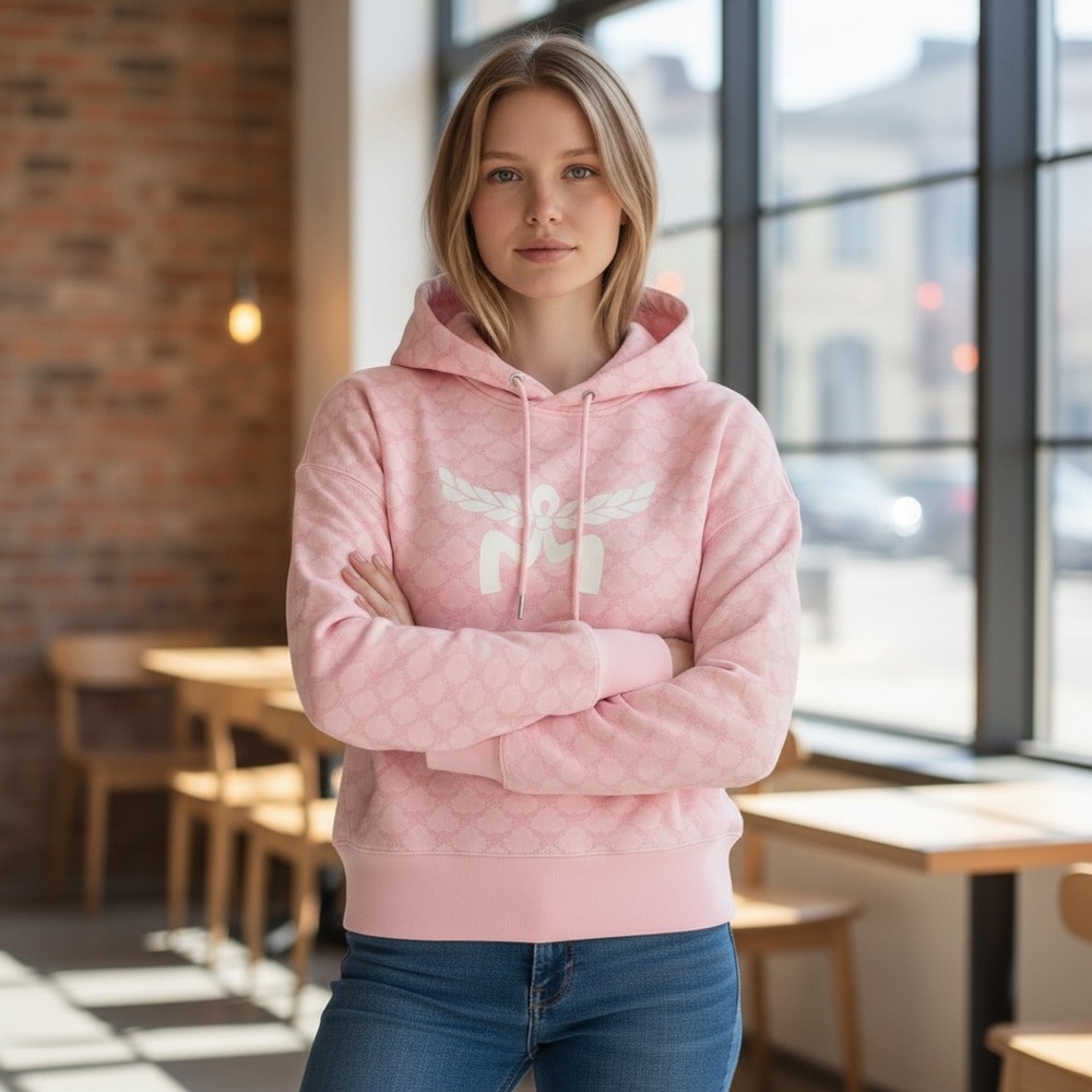 MCM -Monogram Pink Hoodie